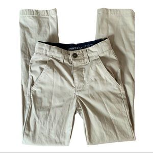 Crown & Ivy Boys Khaki Performance Chino Pants EUC